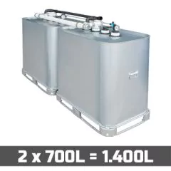 Cuve à mazout GALVA 2 x 700L (=1400L) - jumelage longueur thumbnail