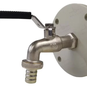 Robinet résistant au gel (1/2") avec bride en PE (-15°C)