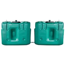2 CUVES JUMELÉES DE 1500 L - LIÉES EN LONGUEUR