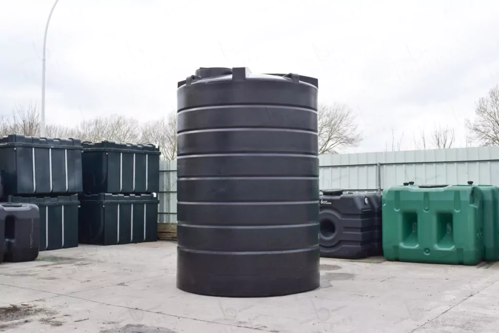 Cuve à eau de pluie aérienne ronde - 15000 litres (Ø 2,40 m)
