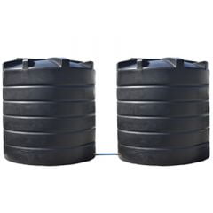 Citerne à eau aérienne ronde - 2 x 10000 litres - jumelées (Ø 2,40 m) thumbnail