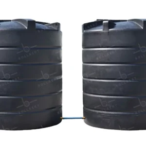 Citerne à eau aérienne ronde - 2 x 12000 litres - jumelées (Ø 2,40 m)