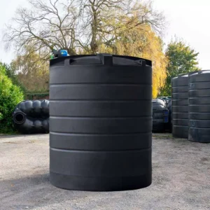 Citerne à eau aérienne ronde - Avec pompe - 12000 litres (Ø 2,40 m)