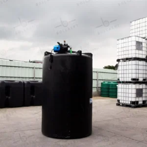Citerne à eau aérienne ronde - Avec pompe - 2000 litres (Ø 1,20 m)