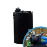 Citerne à eau aérienne ronde - Avec pompe - 2000 litres (Ø 1,20 m)