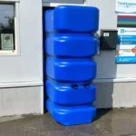 Cuve à eau de pluie rectangulaire aérienne – Eau potable – 2400 litres