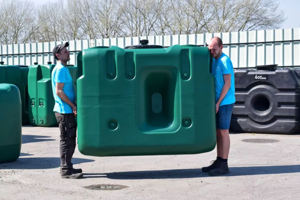 Cuve à eau de pluie rectangulaire aérienne - jumelable - 1500 litres