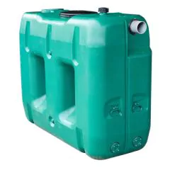 Citerne à eau de pluie rectangulaire aérienne - jumelable - 2000 litres thumbnail