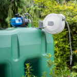 Citerne à eau de pluie rectangulaire aérienne – Avec pompe – 1500 litres