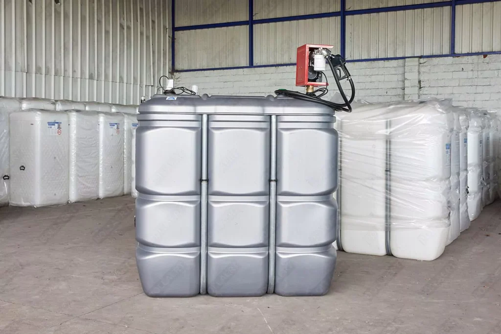 Cuve à gasoil/GNR 1500 litres avec pompe - UV-résist