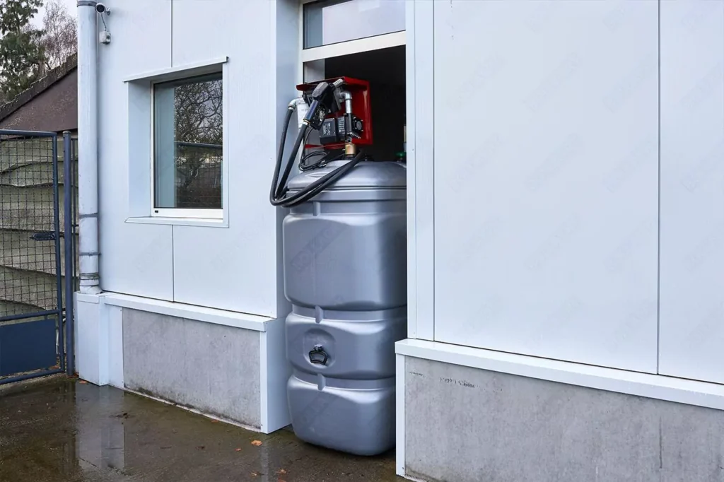 Cuve à gasoil/GNR 1500 litres avec pompe - UV-résist