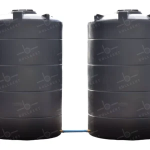 Citerne eau aérienne ronde - 2 x 3000 litres - jumelées (Ø 1,40 m)