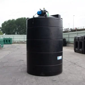 Citerne eau aérienne ronde - Avec pompe - 3000 litres (Ø 1,40m)