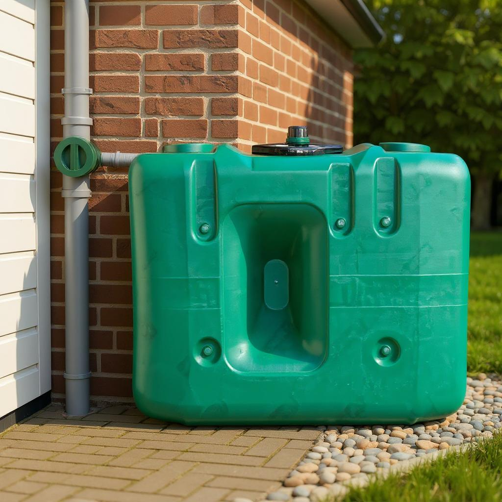 Citerne eau de pluie rectangulaire aérienne 1500L _ Durable Citerne eau de pluie rectangulaire aérienne 1500L _ Durable