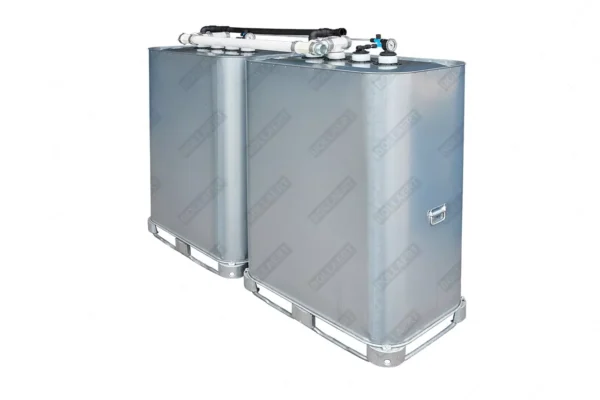 Cuve à mazout GALVA 2 x 1000L (=2000L) - jumelage longueur 5