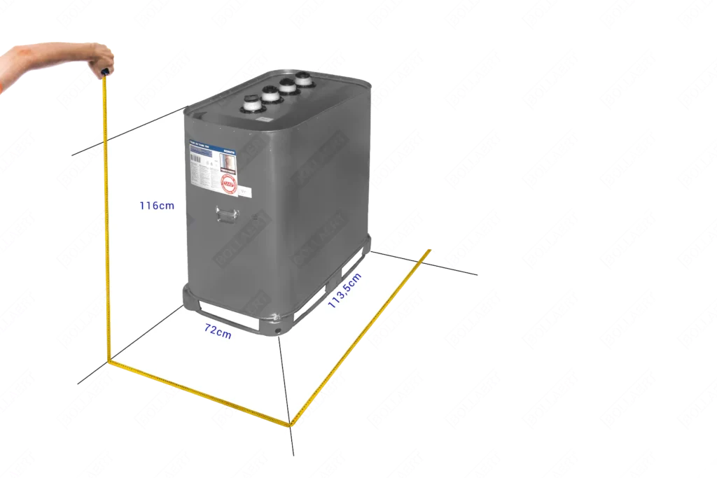 Cuve à fioul GALVA: 3 x 700L (=2100L) - jumelage largeur