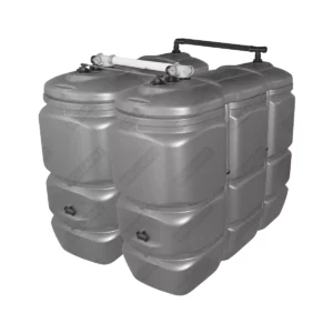 Cuve fuel PE: 2 x 1500L (=3000L) UV résist - jumelage largeur
