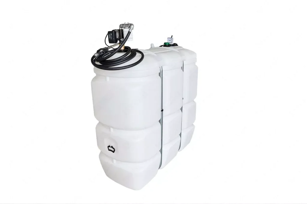 Cuve GNR/fioul polyéthylène de 1500 litres avec pompe gazole (220V)