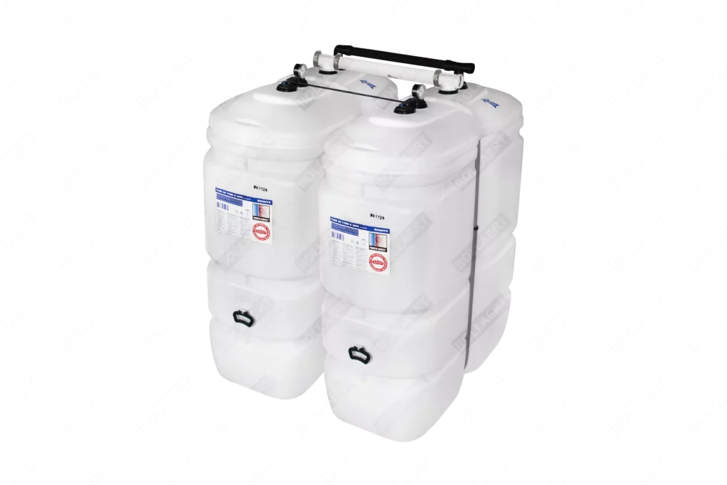 Cuve fioul PE: 2 x 1000L (=2000L) compact - jumelage largeur