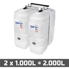 Cuves à mazout PE 2 x 1000L (=2000L) compact - jumelage largeur thumbnail