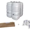 Cuves à mazout PE 2 x 1000L (=2000L) compact - jumelage longueur 4