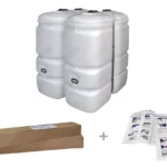 Cuve fioul PE: 2 x 1000L (=2000L) compact – jumelage longueur