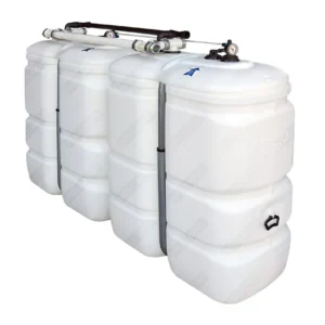 Cuve fioul PE: 2 x 750L (=1500L) compact - jumelage longueur