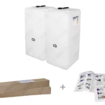 Cuve fuel double paroi PE: 2 x 750L (=1500L) spécial – jumelage largeur