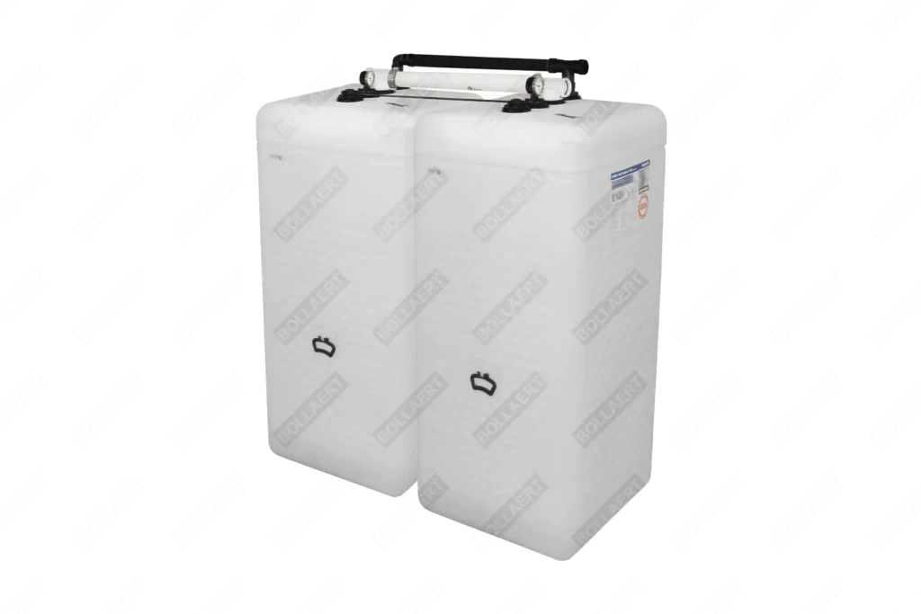 Cuve fuel double paroi PE: 2 x 750L (=1500L) spécial - jumelage largeur