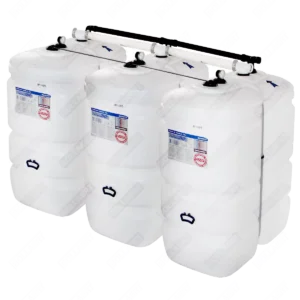 Cuve fioul PE: 3 x 750L (=2250L) compact - jumelage largeur