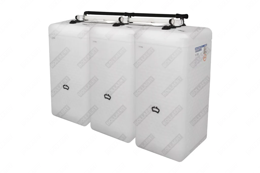 Cuve fioul PE: 3 x 750L (=2250L) spécial - jumelage largeur