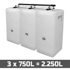 Cuves à mazout PE 3 x 750L (=2250L) spécial - jumelage largeur thumbnail