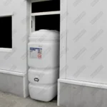 Cuve fioul PE: 4 x 1000L (=4000L) compact – jumelage largeur