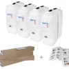 Cuve fioul PE: 4 x 1000L (=4000L) compact - jumelage largeur