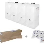 Cuve fioul PE: 4 x 1000L (=4000L) spécial – jumelage carré
