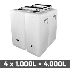 Cuves à mazout PE 4 x 1000L (=4000L) spécial - jumelage carré thumbnail