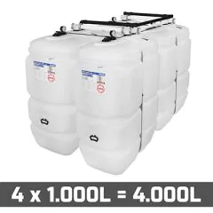Cuves à mazout PE 4 x 1000L (=4000L) standard - jumelage carré thumbnail