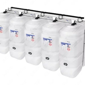 Cuve fioul PE: 5 x 1000L (=5000L) compact - jumelage largeur