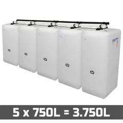 Cuves à mazout PE 5 x 750L (=3750L) spécial - jumelage largeur thumbnail