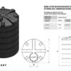 Fiche technique citerne d’eau ronde aérienne 6 000 litres