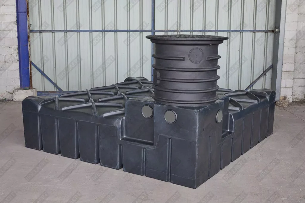 Fosse septique hors sol ultraplate - 3000 litres