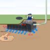 Puits d’infiltration en plastique extra plat - 5000 litres