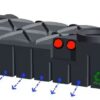 Puits d’infiltration en plastique extra plat - 5000 litres