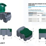 Cuve transport gnr PE-HD – 250 litres – avec ou sans pompe